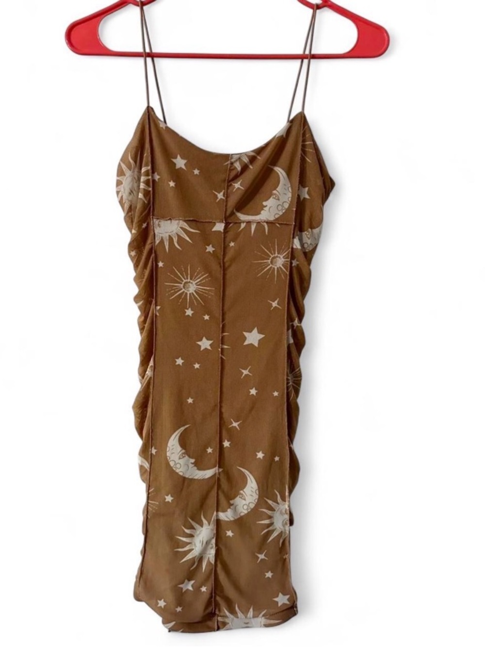 Forever 21 Brown Minidress with Moon and Star Print
